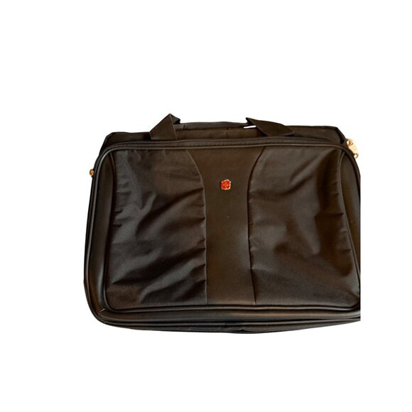 Swissgear Black Laptop Briefcase Bag With Shoulder Strap - Picture 3 of 12